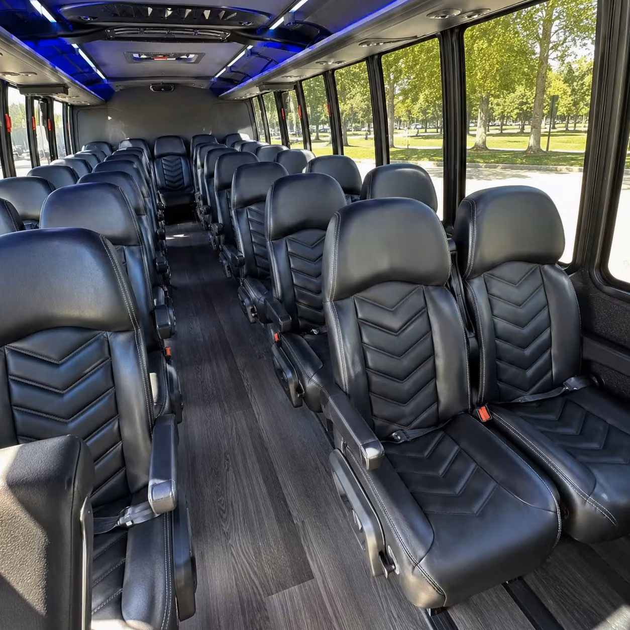 25 passenger minibus inside