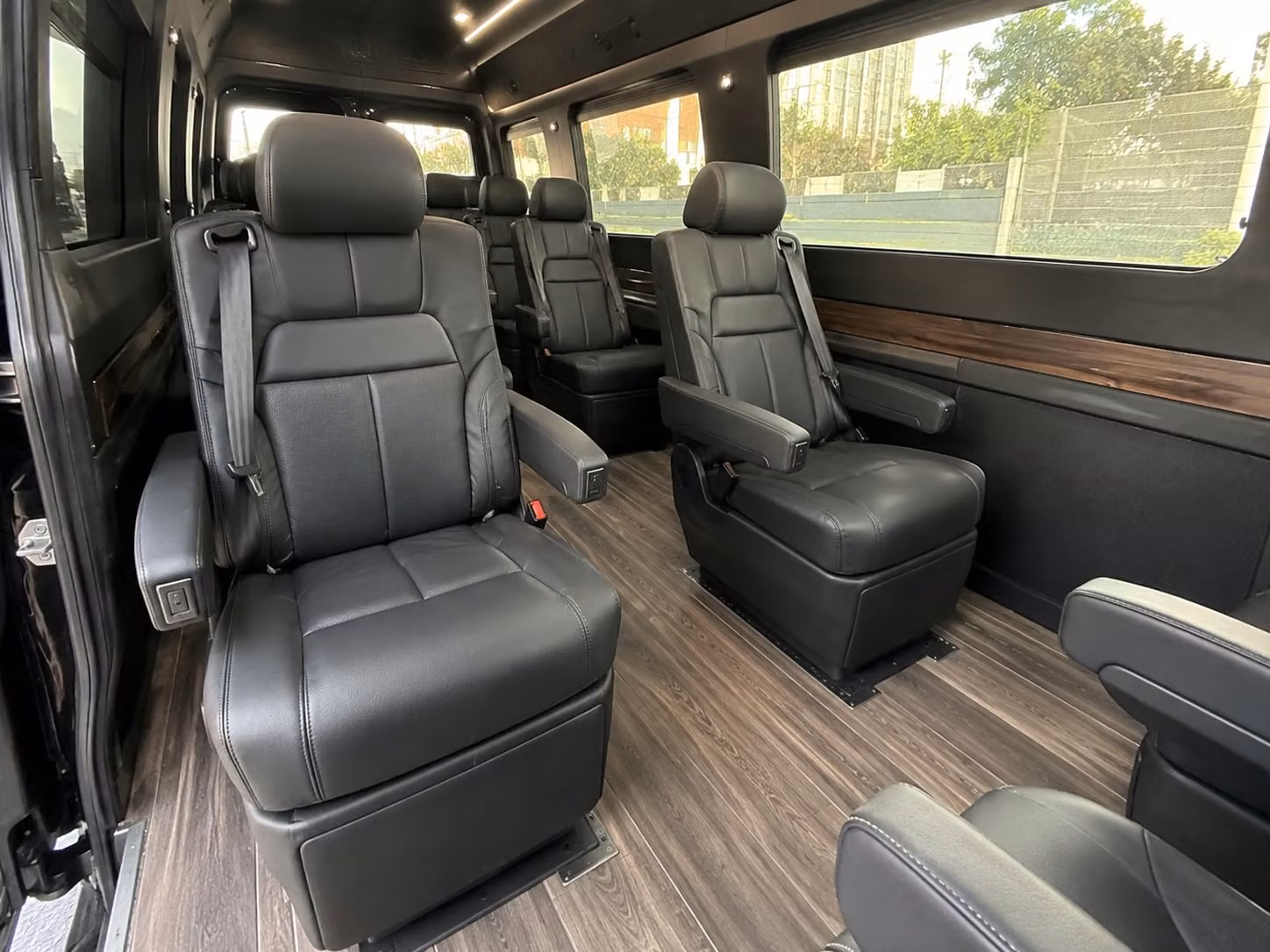 sprinter van with driver inside