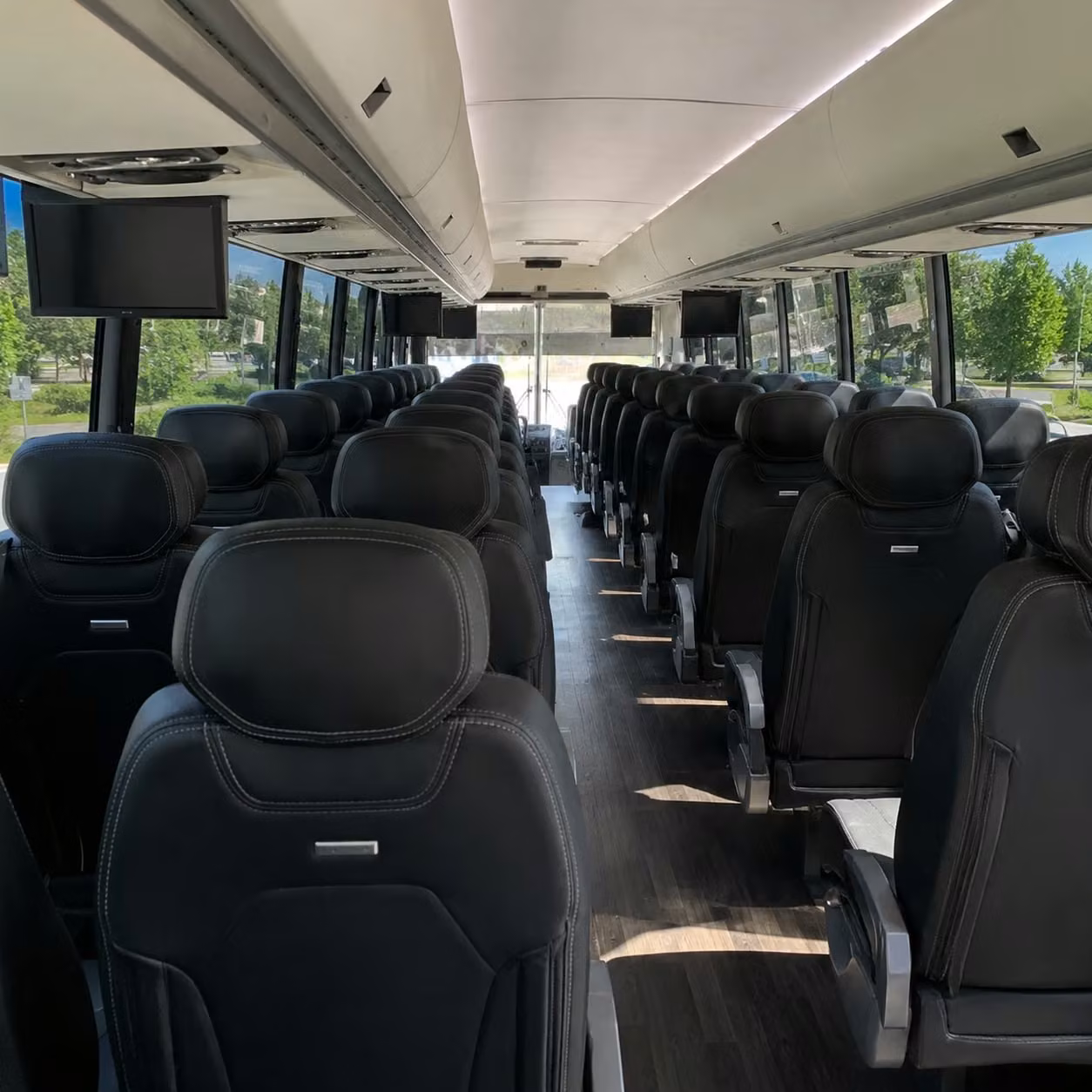 vancouver charter bus interior