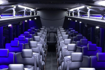 Vancouver Charter Bus Interior